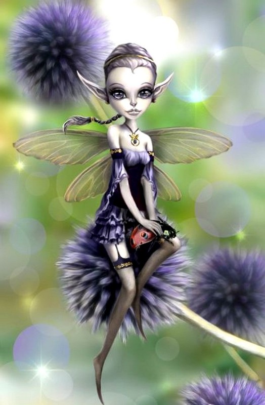 ◆♥◆ "Fée à la coccinelle" ◆♥◆